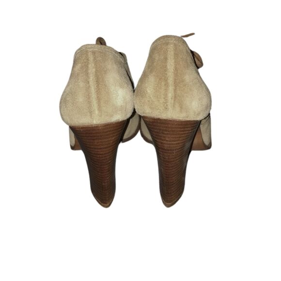 Vintage Y2K Sylvia Bourdin Tan Suede Booties - Never Worn 7.5 - Picture 13 of 14